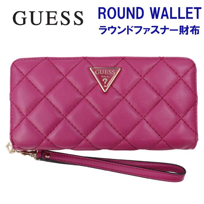GUESS ゲス 財布 QG767946 FUCHSIA 浮きロゴプレート ラウンド GUESS ゲス 財布 QG767946 FUCHSIA 浮きロゴプレート ラウンド