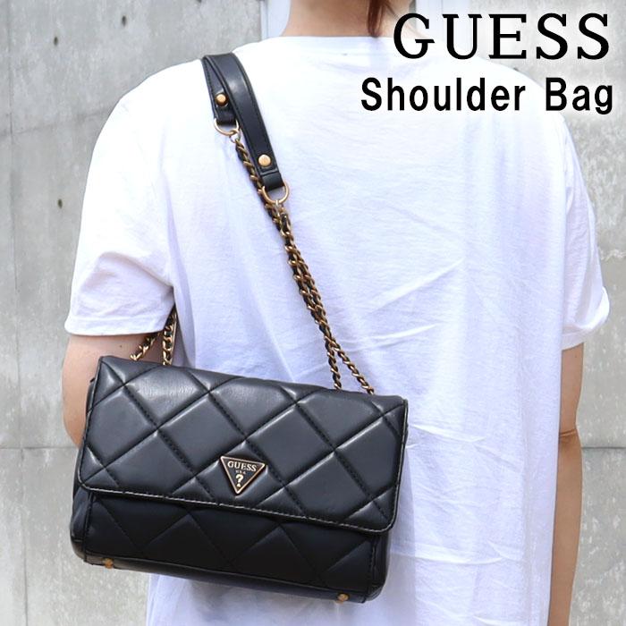 GUESS ゲス バッグ QB767921 BLACK ブラック チェーンショルダー GUESS ゲス バッグ QB767921 BLACK ブラック チェーンショルダー