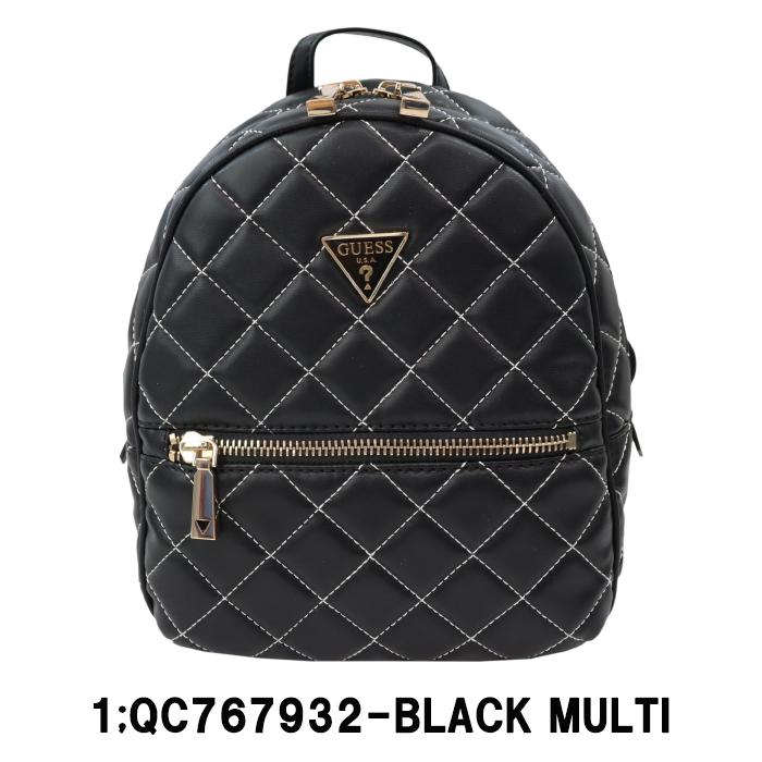 GUESS（ゲス） 並行輸入品 バッグ QC767932 BLACK MULTI リュック