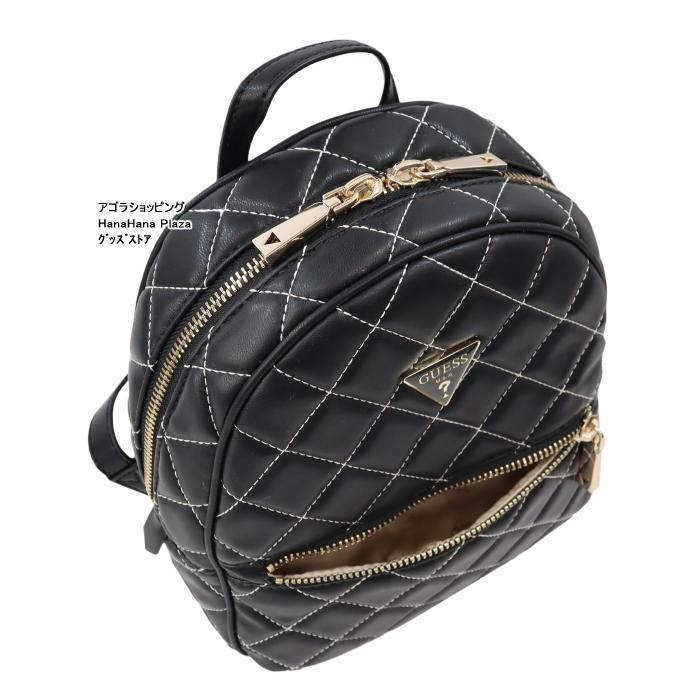 ゲス バッグ QC767932 BLACK MULTI リュック ブラック WHステッチデザイン 小ぶりリュックサック GUESS ab-498000 GUESS（ゲス） 【並行輸入品】ゲス バッグ QC767932 BLACK MULTI