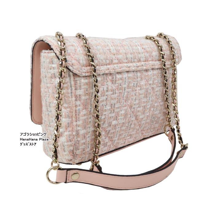 GUESS 【並行輸入品】ゲス バッグ PT767921 PEACH ツイード