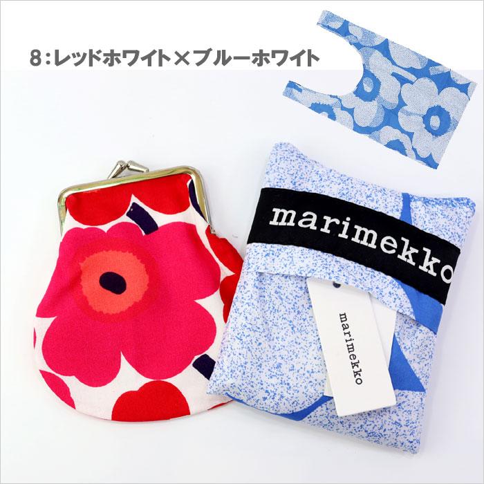 マリメッコエコバッグ/2点 marimekko（マリメッコ） 並行輸入品 2点 ギフトセット 丸型 がま口
