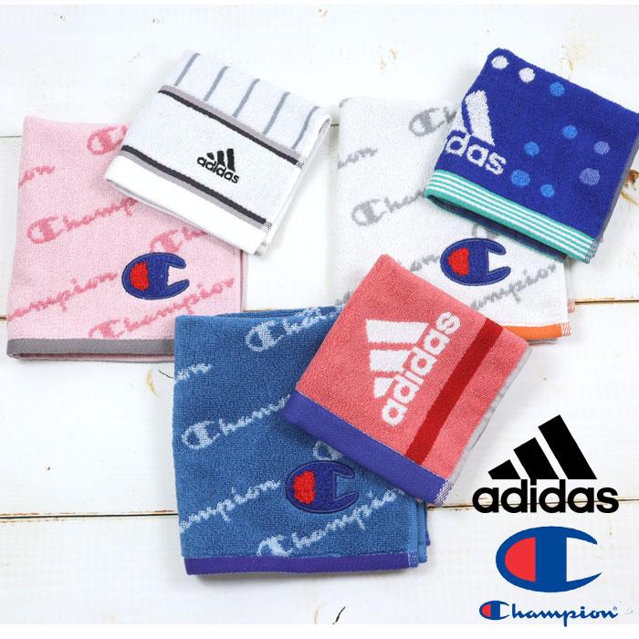 アディダス チャンピオン タオルハンカチ 2枚組 売り切り特価 コットン