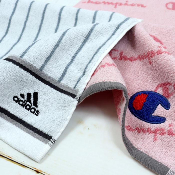 アディダス チャンピオン タオルハンカチ 2枚組 売り切り特価 コットン