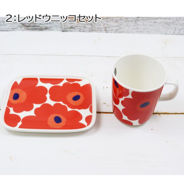 marimekko（マリメッコ） ギフトセット スクエアプレート マグカップ