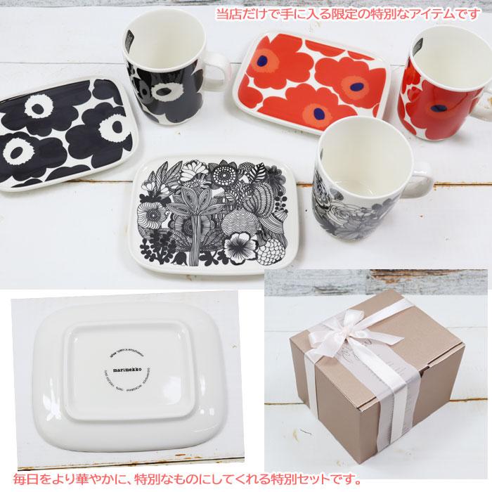 marimekko（マリメッコ） ギフトセット スクエアプレート マグカップ