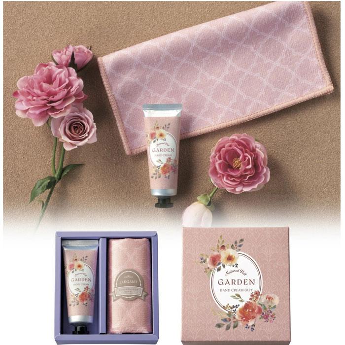 ラベール ハンドクリーム ミニ ハンカチ ギフトセット 2点 箱入り お
