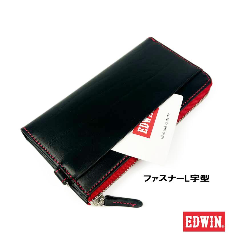 EDWIN（エドウィン） 財布 0510598 長財布 L字ファスナー ボンデッド