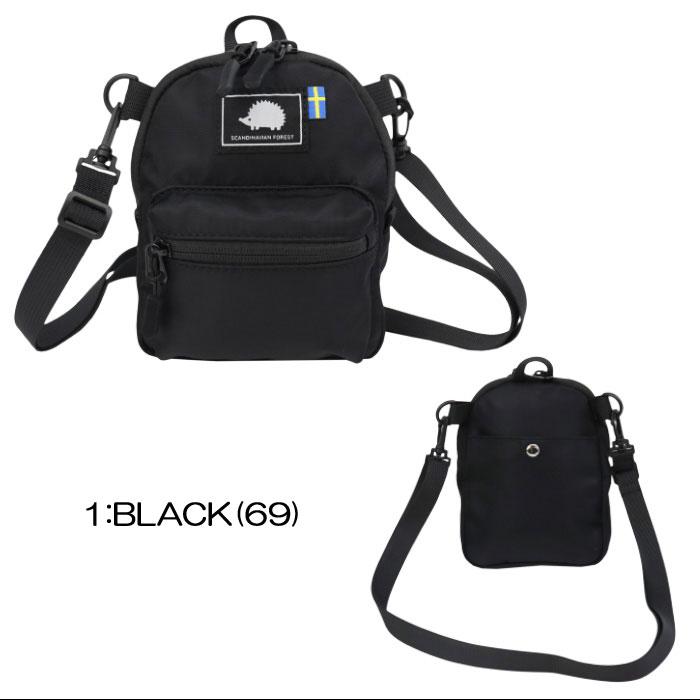 新品未使用　ロゴプリントバムバッグ　黒　ポシェット ab-60445.jpg