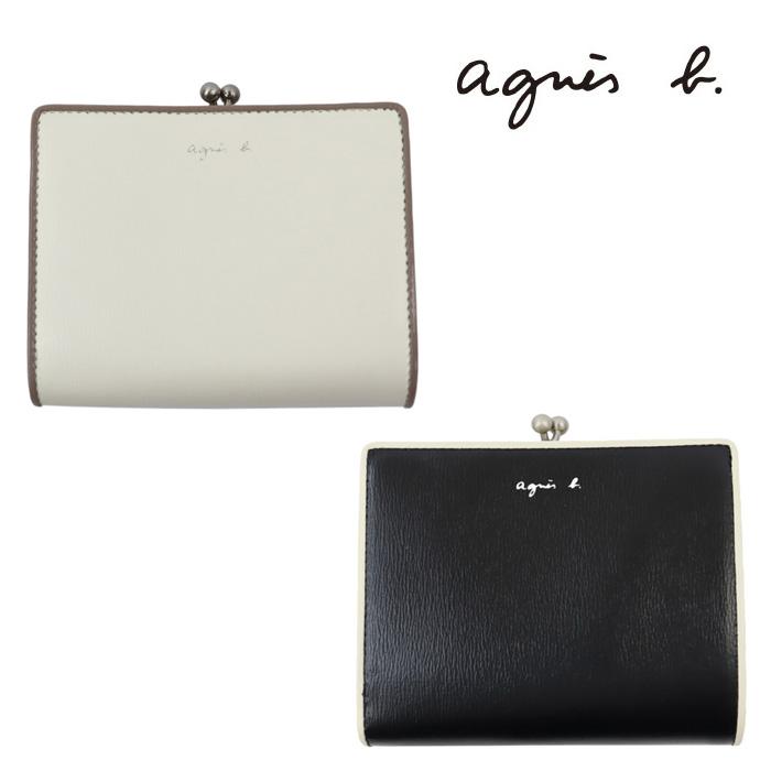 agnes b. アニエスベー 財布 0250-VLR8 がま口 折財布 バイ agnes b. アニエスベー 財布 0250-VLR8 がま口 折財布 バイ