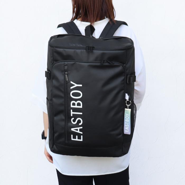 イーストボーイ リュック EASTBOY EBA88 クリア ボックス型 A4 スクエア リュックサック 女子高生 中学生 可愛い おしゃれ かわいい シンプル 抗菌 撥水 30L 学生 ab-60619 EASTBOY（イーストボーイ） リュック EASTBOY EBA88 クリア ボックス型