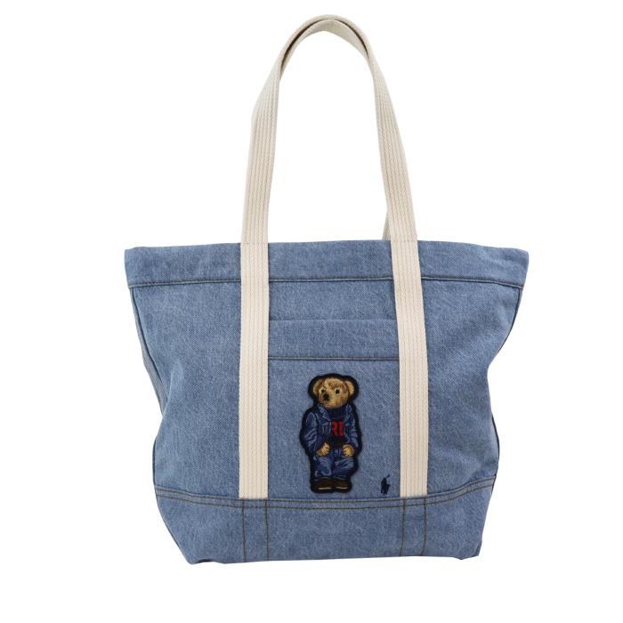 POLO RALPH LAUREN ポロ ラルフローレン ベア刺繍 トートバッグ POLO RALPH LAUREN ポロ ラルフローレン ベア刺繍 トートバッグ