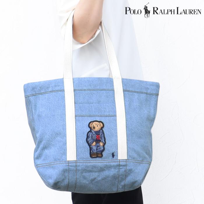 POLO RALPH LAUREN ポロ ラルフローレン ベア刺繍 トートバッグ POLO RALPH LAUREN ポロ ラルフローレン ベア刺繍 トートバッグ