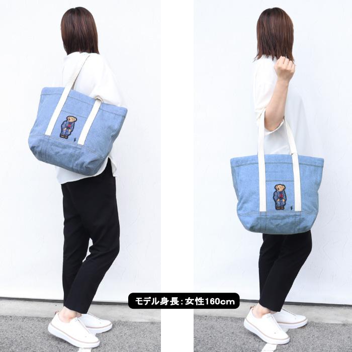 POLO RALPH LAUREN ポロ ラルフローレン ベア刺繍 トートバッグ POLO RALPH LAUREN ポロ ラルフローレン ベア刺繍 トートバッグ
