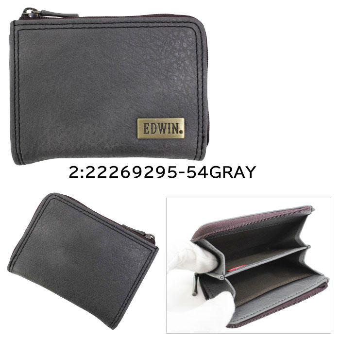 EDWIN（エドウィン） 財布 22269295 サイフ 小銭入れ シボ合皮 メタル
