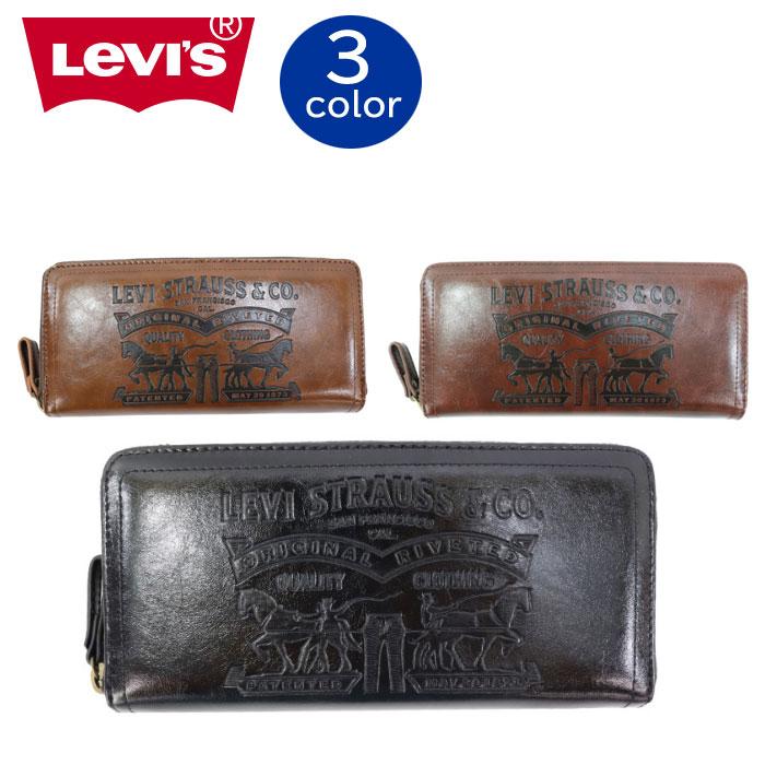 Levi's（リーバイス） 財布 22518305 長財布 ラウンドファスナー