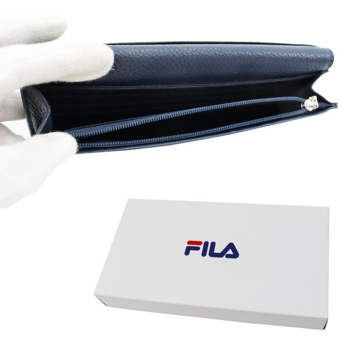 FILA（フィラ） 財布 61FL41 長財布 二つ折り 牛革 リアルレザー バイ
