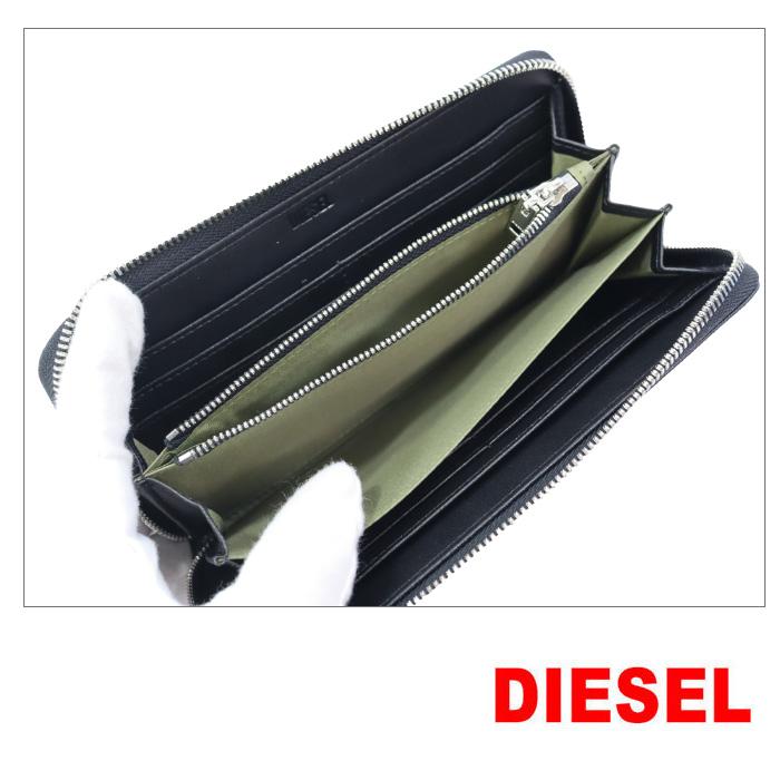 DIESEL（ディーゼル） 財布 X08178 P0408 T8013 ブラック ZIP 長財布