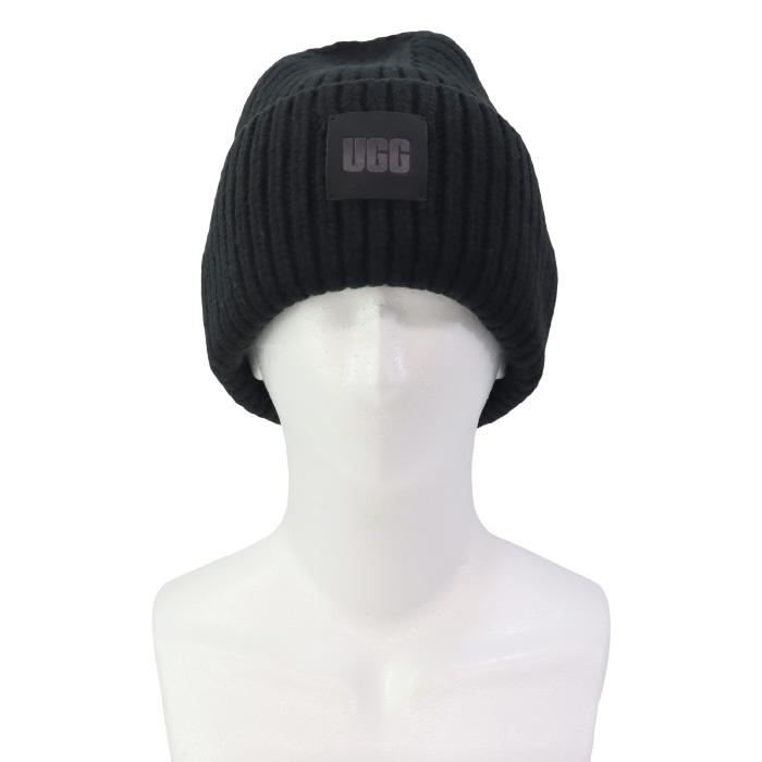 【正規品】UGG ニット帽　ビーニー　黒 UGG 帽子 アグ ニット帽 メンズ レディース ケーブル ビーニー ウィズ