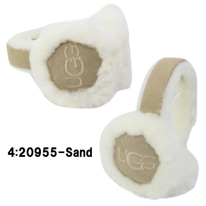 UGG イヤーマフ 並行輸入】UGG アグ イヤーマフ 20955 シープスキン エンブロイダリー