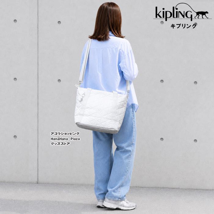 レディース Kipling ボディバッグ ショルダーバッグ デニム/ホワイト