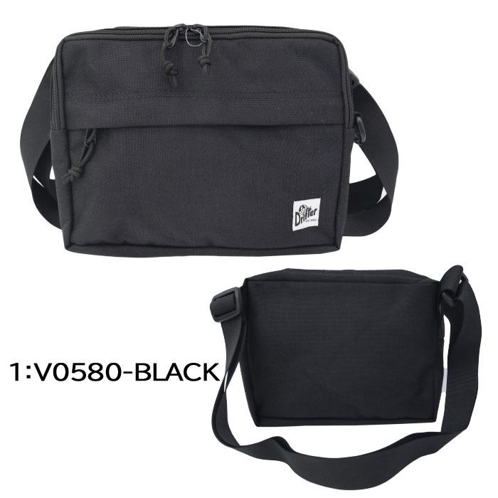 大容量の非売品ブラックショルダーバッグ メイクアップ用 Drifter（ドリフター） 並行輸入品 バッグ V0580 CITY CROSS BODY