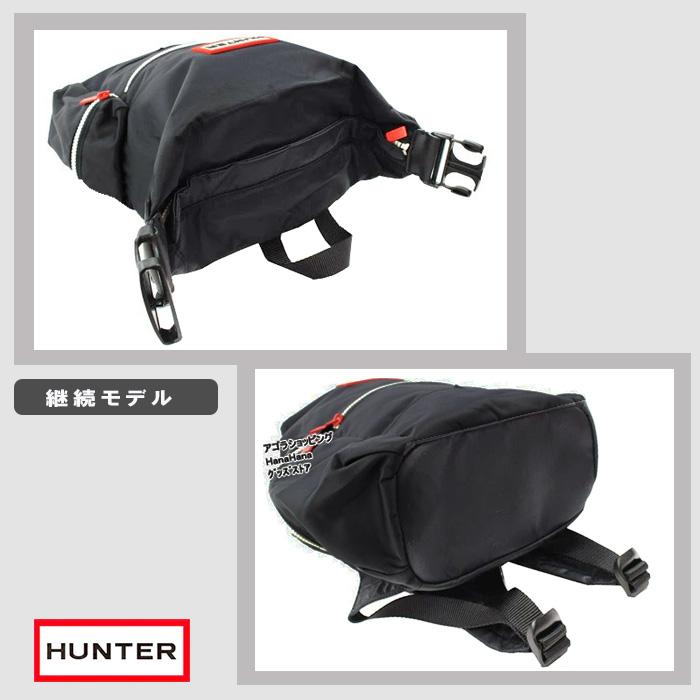 【美品】 ハンター HUNTER バッグ ミニ リュック バックパック　黒 HUNTER ハンター バッグ ミニ リュック UBB1210KBM BLACK NYLON