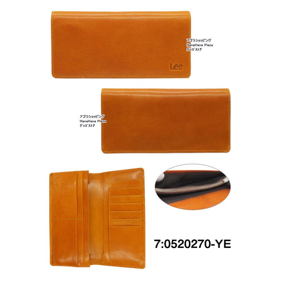 Lee リー 財布 0520270 牛革 イタリアンレザー 長財布 前面 Lee リー 財布 0520270 牛革 イタリアンレザー 長財布 前面