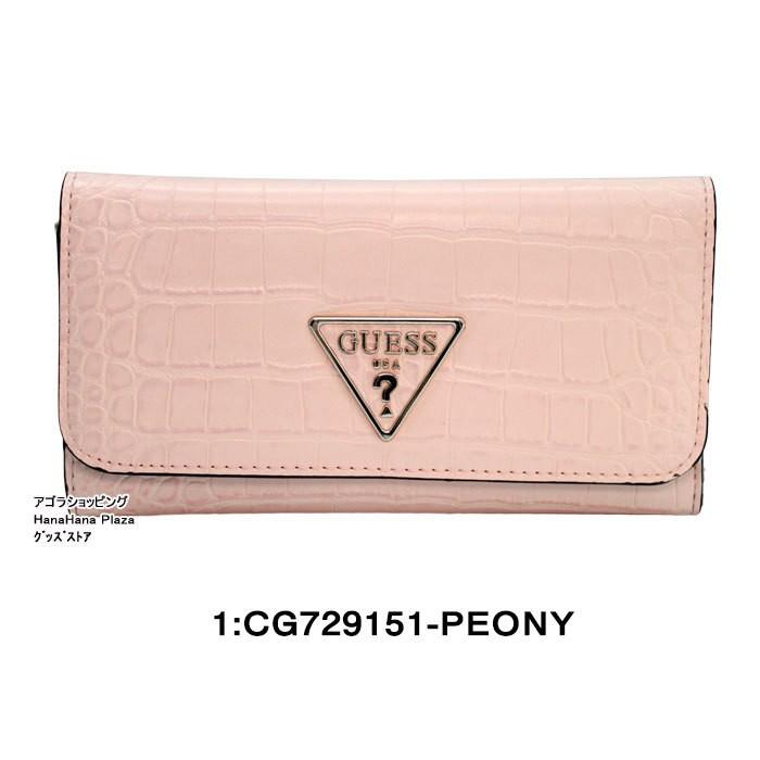 GUESS（ゲス） 財布 長財布 CG729151 PEONY ゲスモチーフデザイン 