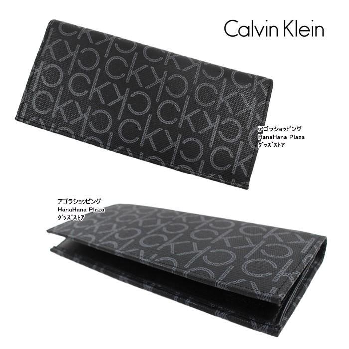 カルバンクライン CK 長財布 79467 レザー モノグラムデザイン メンズ  
