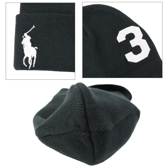 POLO RALPH LAUREN ポロ ラルフローレン ニット帽 PC1199 BLACK POLO RALPH LAUREN ポロ ラルフローレン ニット帽 PC1199 BLACK