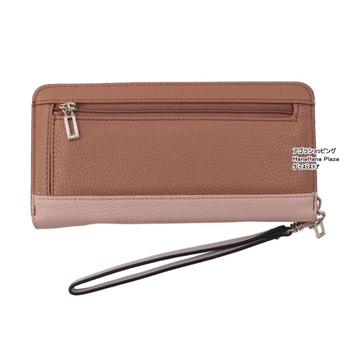 【新品タグ付】GUESS 定番 トライアングルロゴ  長財布 ルージュピンク ゲス GUESS LAUREL Zip-Around Wallet （PIN） 財布/小物 カードケース
