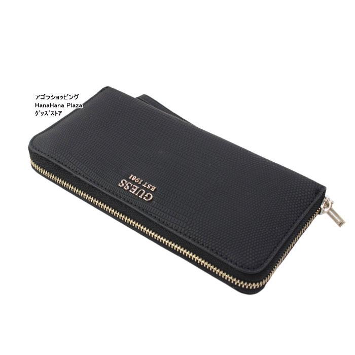 GUESS ゲス★シグネチャーブラック　ジップ長財布　新品未使用 GUESS（ゲス） 財布 LARGE ZIPAROUND ラウンドファスナー長財布