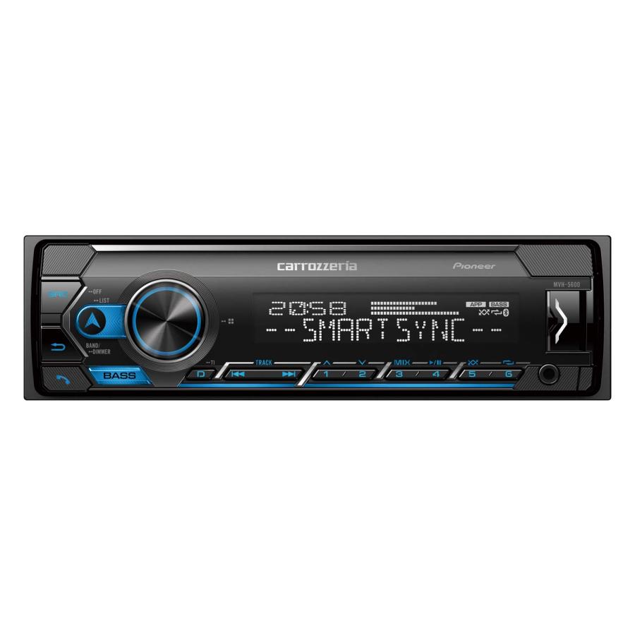 Pioneer カーオーディオ MVH-5600 1D メカレス Bluetooth USB iPod 