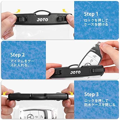 JOTO 防水ケース 2点 電磁キー ドライバッグ FOBキー 鍵 コイン収納　水泳・マリンレジャーに適用-ブラック｜store-hana｜06