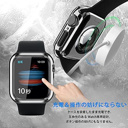 KIMOKU コンパチブル Apple Watch ケース Series SE2/SE/9/8/7/6/5/4 40mm PC+TPE材質 保護ケース 高耐久 耐衝撃 コンパチブルアップルウォッチ ケー｜store-hana｜05