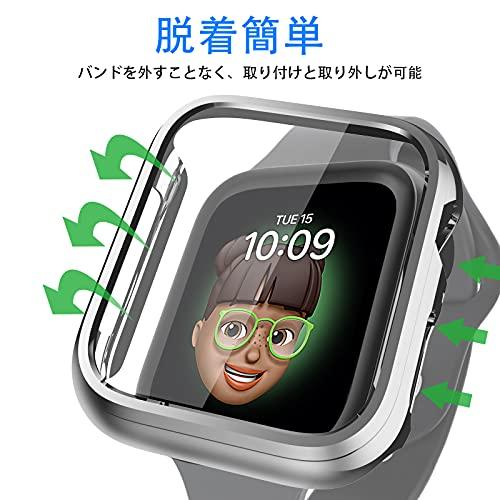 KIMOKU コンパチブル Apple Watch ケース Series SE2/SE/9/8/7/6/5/4 40mm PC+TPE材質 保護ケース 高耐久 耐衝撃 コンパチブルアップルウォッチ ケー｜store-hana｜07