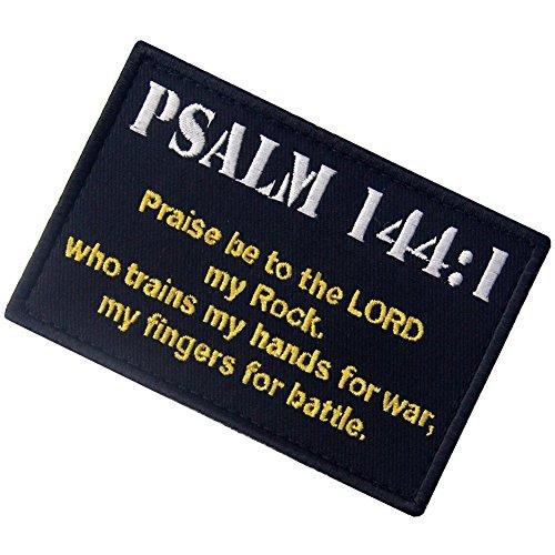 聖書PSALM 144:1刺繍入りマジックテープワッペン｜store-hana｜04
