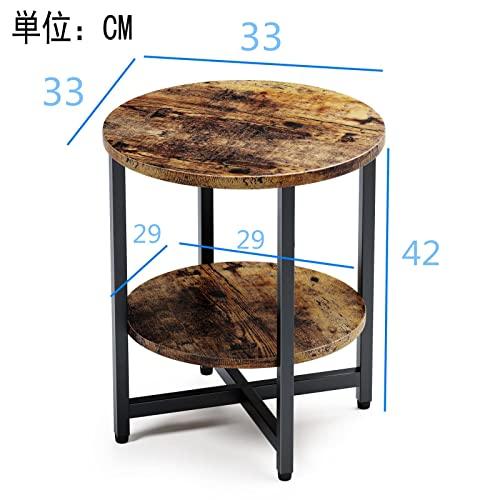 ZXD サイドテーブル コーヒー テーブル ベッド リビングサイドテーブル ソファサイドテーブル おりたたみサイドテーブル 幅33×奥行33×高さ40cm ビ｜store-hana｜05