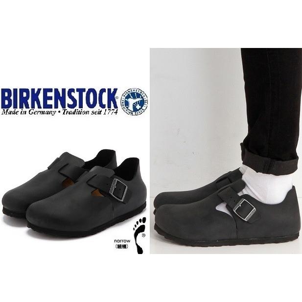 Birkenstck ビルケンシュトック 靴 ビルケン London ロンドン ナロー幅 オイルドブラック 幅細タイプ Storehouse 通販 Yahoo ショッピング