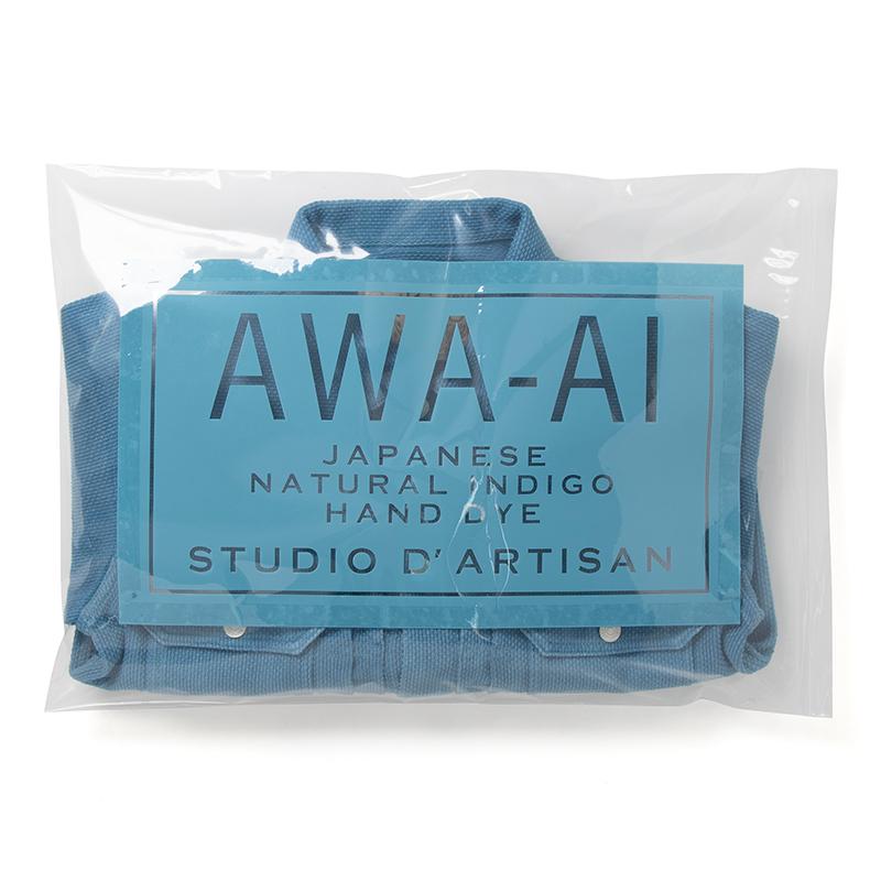 【美品】ステュディオダルチザン インディゴ染め 作務衣 羽織り Lサイズ 藍染 美品】ステュディオダルチザン インディゴ染め 作務衣 羽織り Lサイズ