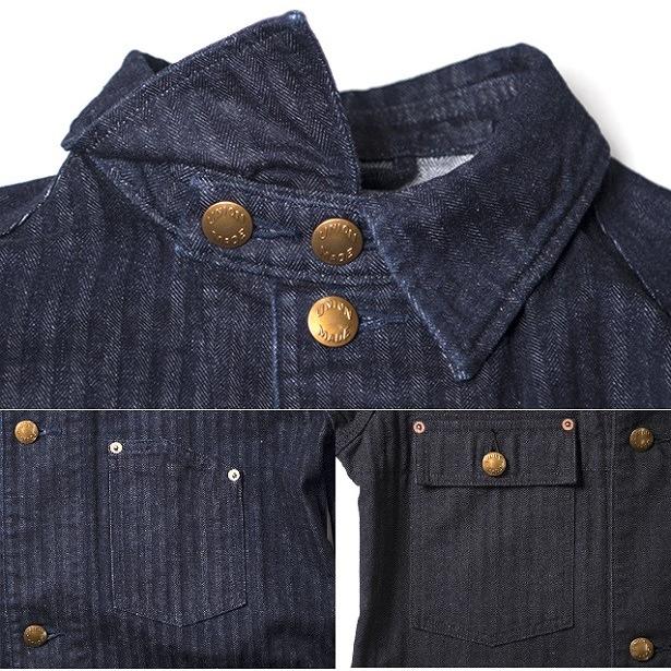 STUDIO D’ARTISAN　ステュディオダルチザンミスターレイルロードヘリンボーンデニムジャケット 4431 カバーオール 通販 レプリカ　アメカジ　デニム　送料無料 