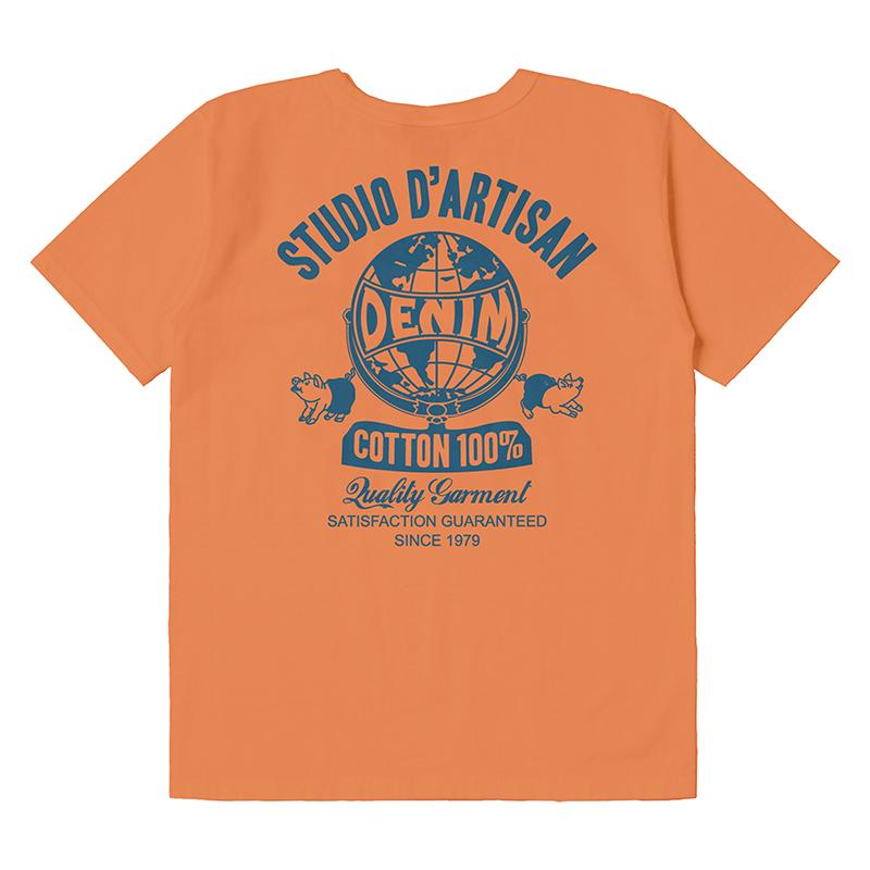 STUDIO D'ARTISAN ダルチ D'ARTISAN 吊り編みプリントTシャツ STUDIO D'ARTISAN ダルチ D'ARTISAN 吊り編みプリントTシャツ