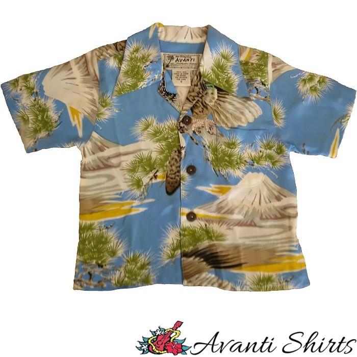 あすつく商品 キッズ AVANTI SHIRTS アヴァンティ アロハシャツ 和柄