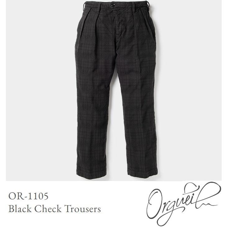 ORGUEIL（オルゲイユ） ORGUEIL Black Check Trousers OR-1105