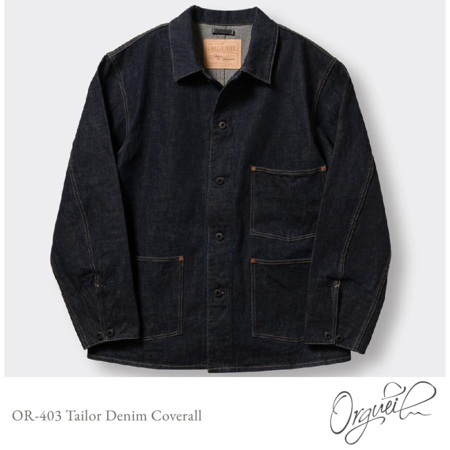 古着　 Orgueil オルゲイユ　カバーオール　ジャケット38 M ORGUEIL（オルゲイユ） ORGUEIL Tailor Denim Coverall OR-403