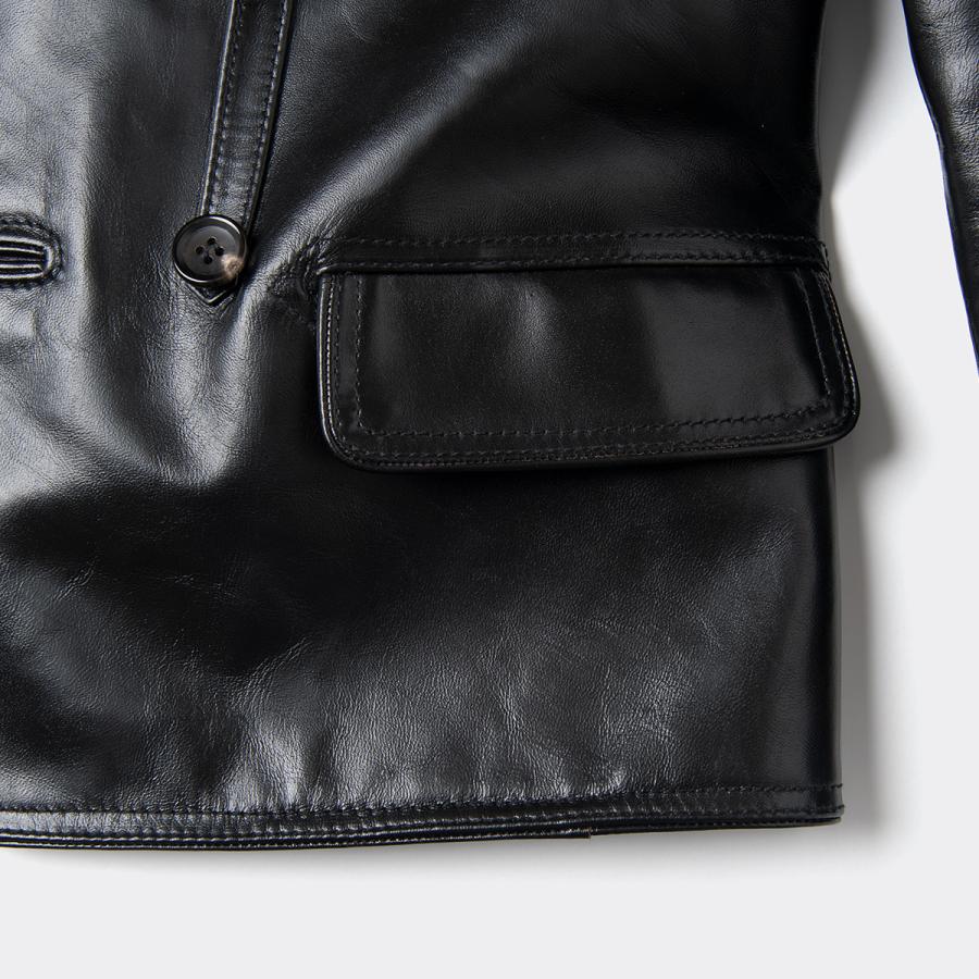 オルゲイユ 通販 ORGUEILOR-4245 Double Leather Jacket ダブルレザージャケット Horse Leather馬革  ステュディオダルチザン 通販