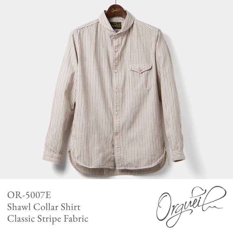【最終値下】オルゲイユ ORGUEIL OR-5007E ショールカラー シャツ ORGUEIL / オルゲイユ]Shawl Collar Shirt ショールカラーシャツ OR