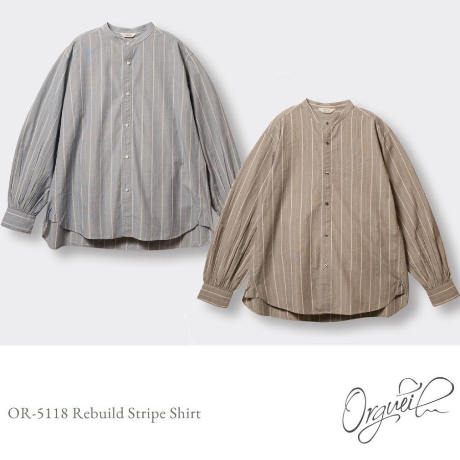 ORGUEIL（オルゲイユ） ORGUEIL Rebuild Stripe Shirt OR-5118