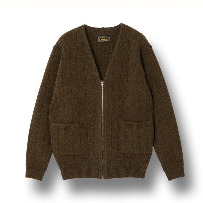 ORGUEIL（オルゲイユ） Ribbed Knit Cardigan OR-9107 リブドニット 